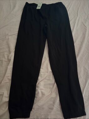 George Black Jogger Sweatpants with White Drawcord